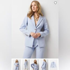 White House Black Market Soft Blue Suit Set